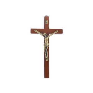 Vintage Wooden Metal Wall Cross
